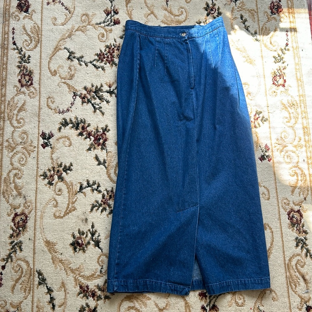 Vintage Maxi Jean Skirt